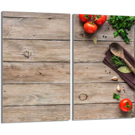 Placa protectora de vidrio para estufa 2x30x52 Leña