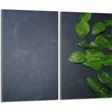 Placa protectora de vidrio para estufa 2x30x52 Pizarra
