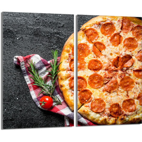 Placa protectora de vidrio para estufa 2x30x52 Pizza