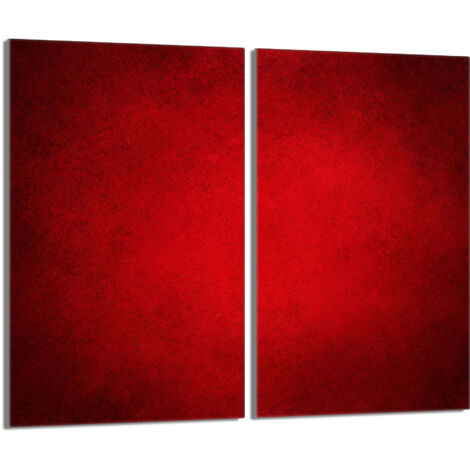 Placa protectora de vidrio para estufa 2x30x52 Rojo