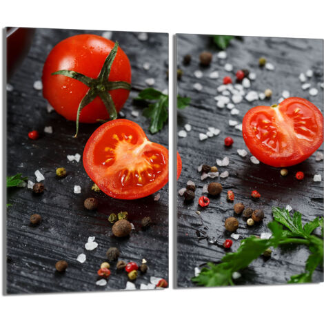 Placa protectora de vidrio para estufa 2x30x52 Tomate