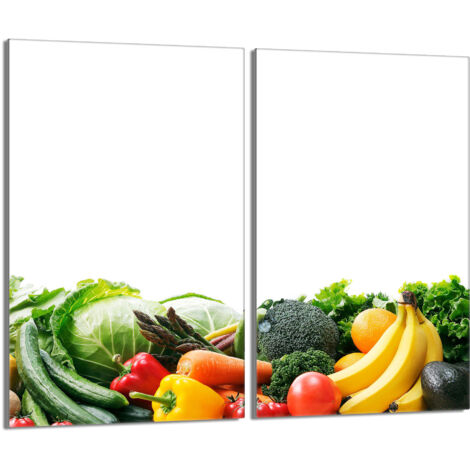 Placa protectora de vidrio para estufa 2x30x52 Verduras