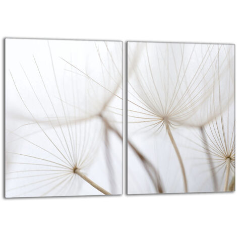 Placa protectora de vidrio para estufa 2x40x52 Flor