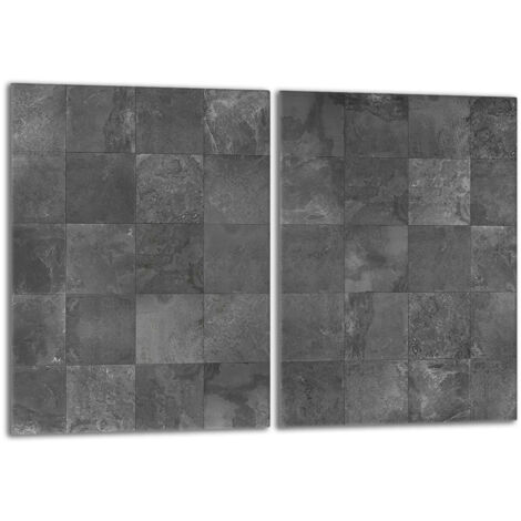 Placa protectora de vidrio para estufa 2x40x52 Gris