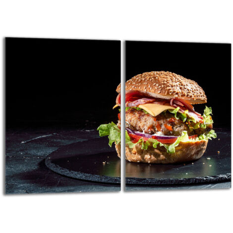 Placa protectora de vidrio para estufa 2x40x52 Hamburguesa