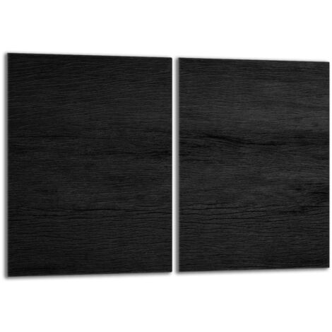 Placa protectora de vidrio para estufa 2x40x52 Negra