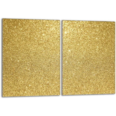 Placa protectora de vidrio para estufa 2x40x52 Oro