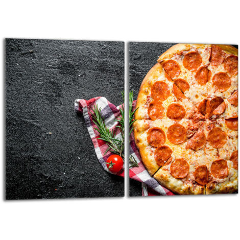 Placa protectora de vidrio para estufa 2x40x52 Pizza