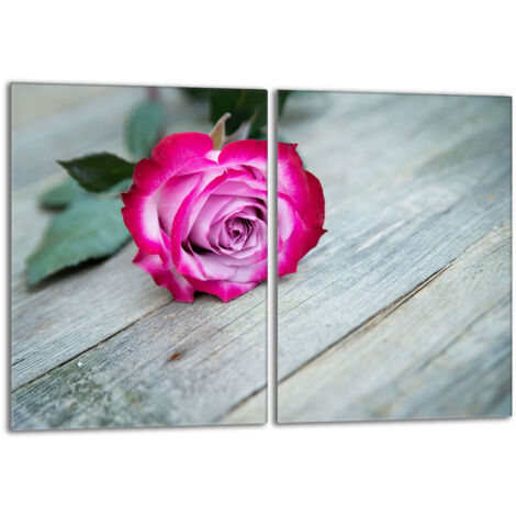Placa protectora de vidrio para estufa 2x40x52 Rosa