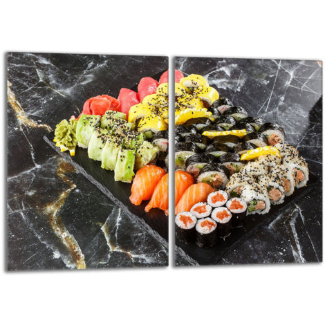 Placa protectora de vidrio para estufa 2x40x52 Sushi