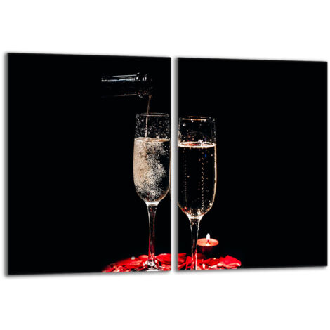 Placa protectora de vidrio para estufa 2x40x52 Vino