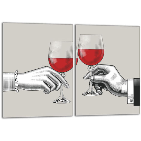 Placa protectora de vidrio para estufa 2x40x52 Vino