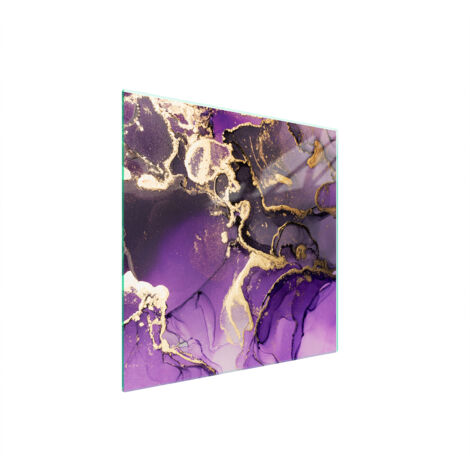 PLACA PROTECTORA DE VIDRIO PARA ESTUFA 50x52 MORADA