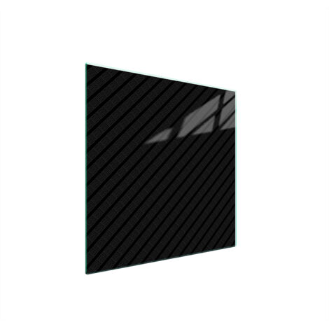 PLACA PROTECTORA DE VIDRIO PARA ESTUFA 50x52 NEGRO