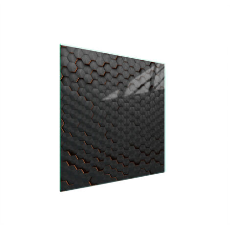 PLACA PROTECTORA DE VIDRIO PARA ESTUFA 50x52 NEGRO