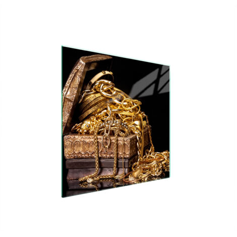 PLACA PROTECTORA DE VIDRIO PARA ESTUFA 50x52 ORO