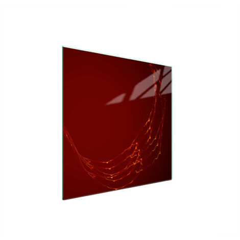PLACA PROTECTORA DE VIDRIO PARA ESTUFA 50x52 ROJO