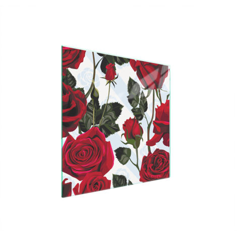 PLACA PROTECTORA DE VIDRIO PARA ESTUFA 50x52 ROSES