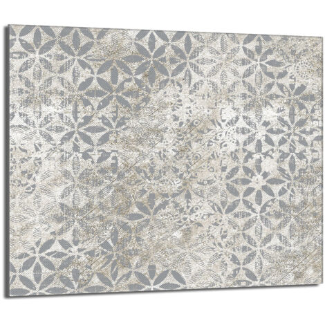 Placa protectora de vidrio para estufa 60x52 Gris