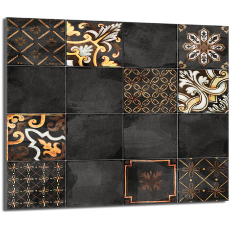 Placa protectora de vidrio para estufa 60x52 Mosaico