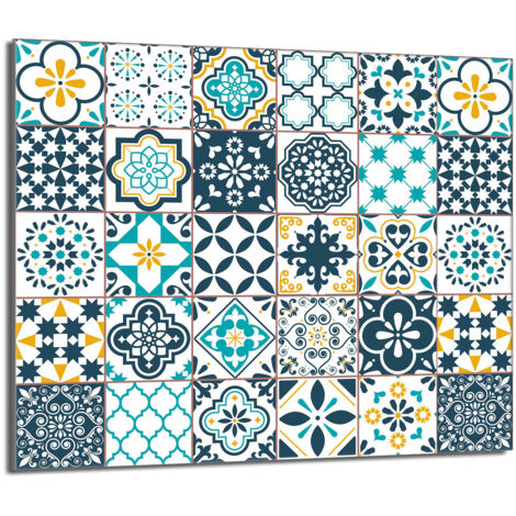 Placa protectora de vidrio para estufa 60x52 Mosaico