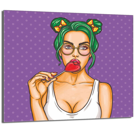 Placa protectora de vidrio para estufa 60x52 Mujer
