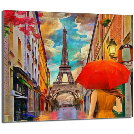 Placa protectora de vidrio para estufa 60x52 París