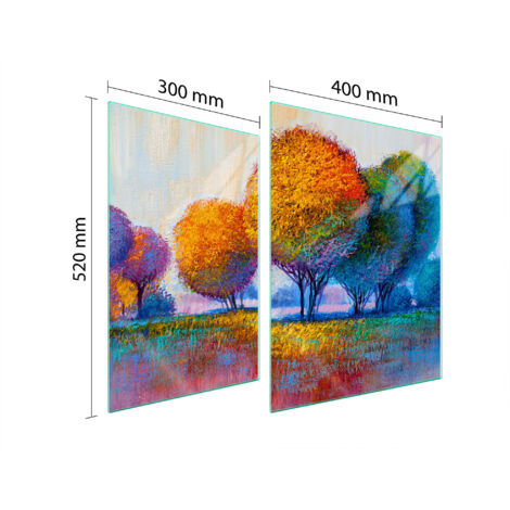 PLACA PROTECTORA DE VIDRIO PARA ESTUFA 70x52 ÁRBOL
