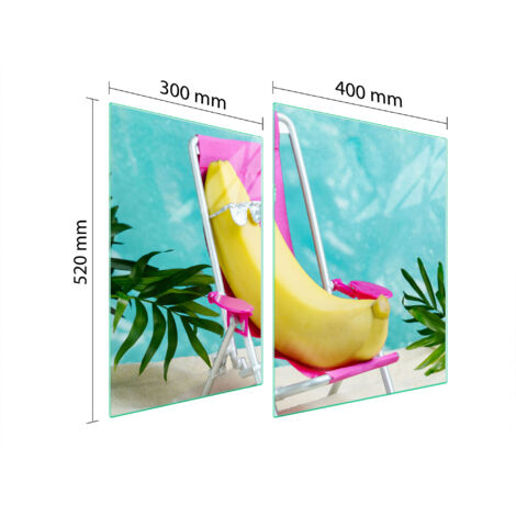 PLACA PROTECTORA DE VIDRIO PARA ESTUFA 70x52 BANANA