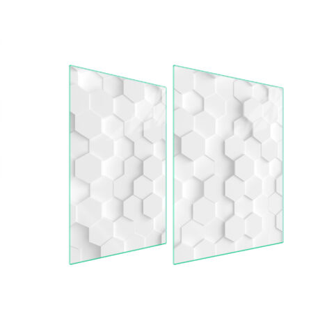 PLACA PROTECTORA DE VIDRIO PARA ESTUFA 70x52 BLANCA