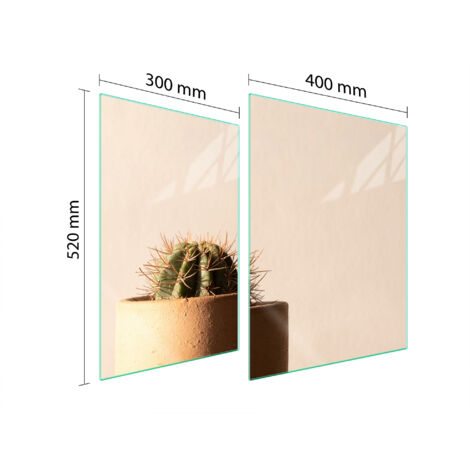 PLACA PROTECTORA DE VIDRIO PARA ESTUFA 70x52 CACTUS