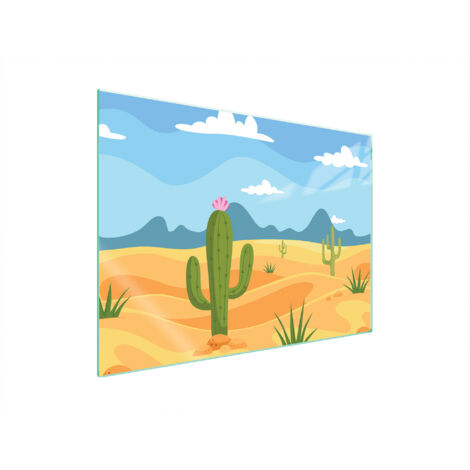 PLACA PROTECTORA DE VIDRIO PARA ESTUFA 70x52 CACTUS