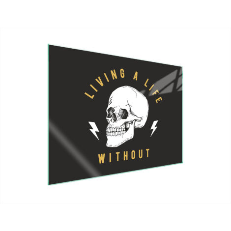 PLACA PROTECTORA DE VIDRIO PARA ESTUFA 70x52 CALAVERA