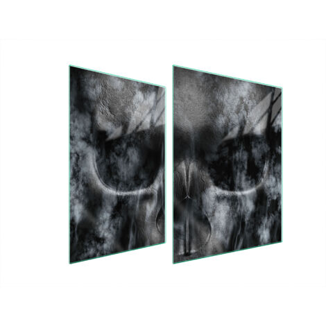 PLACA PROTECTORA DE VIDRIO PARA ESTUFA 70x52 CALAVERA