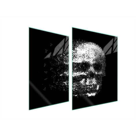 PLACA PROTECTORA DE VIDRIO PARA ESTUFA 70x52 CALAVERA