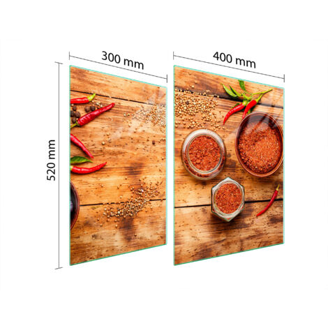 PLACA PROTECTORA DE VIDRIO PARA ESTUFA 70x52 CHILLI