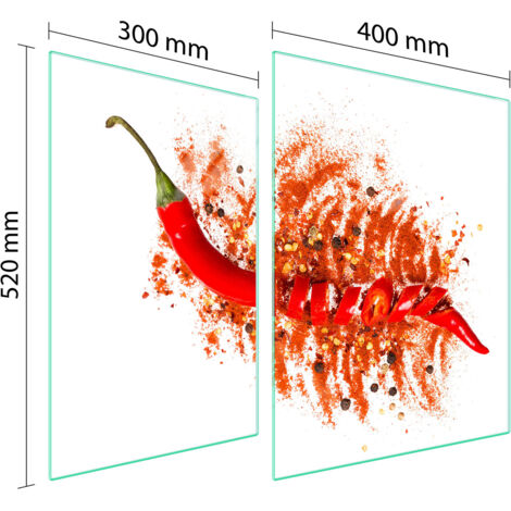 PLACA PROTECTORA DE VIDRIO PARA ESTUFA 70x52 CHILLI