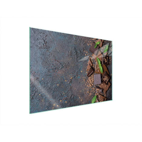 PLACA PROTECTORA DE VIDRIO PARA ESTUFA 70x52 CHOCOLATE