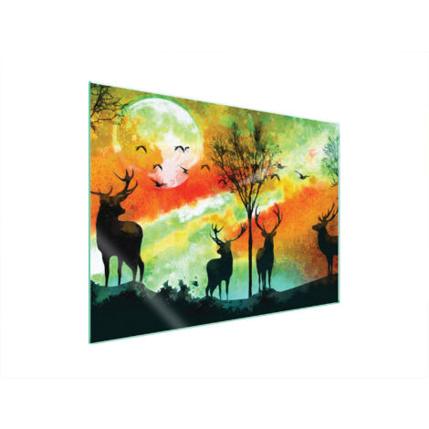 PLACA PROTECTORA DE VIDRIO PARA ESTUFA 70x52 CIERVO