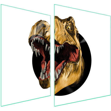 PLACA PROTECTORA DE VIDRIO PARA ESTUFA 70x52 DINOSAURIO