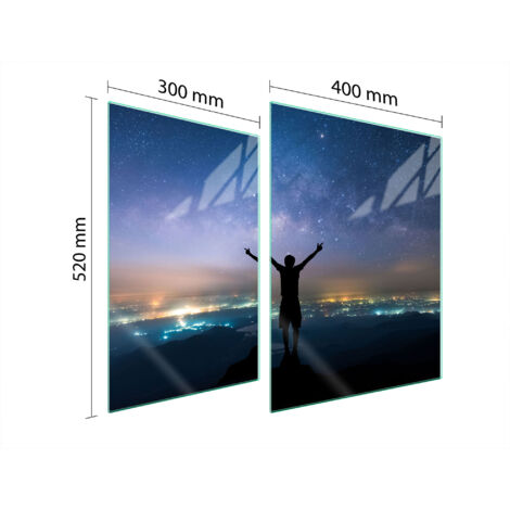 PLACA PROTECTORA DE VIDRIO PARA ESTUFA 70x52 ESTRELLAS