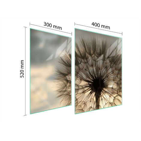 PLACA PROTECTORA DE VIDRIO PARA ESTUFA 70x52 FLOR