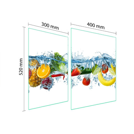 PLACA PROTECTORA DE VIDRIO PARA ESTUFA 70x52 FRUTA