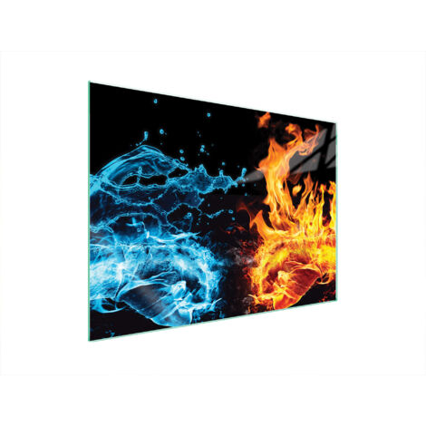 PLACA PROTECTORA DE VIDRIO PARA ESTUFA 70x52 FUEGO
