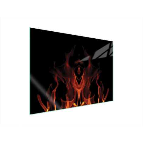 PLACA PROTECTORA DE VIDRIO PARA ESTUFA 70x52 FUEGO