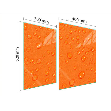 PLACA PROTECTORA DE VIDRIO PARA ESTUFA 70x52 GOTAS