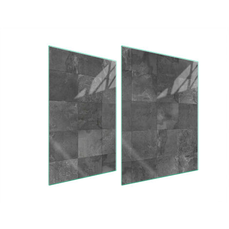 PLACA PROTECTORA DE VIDRIO PARA ESTUFA 70x52 GRIS
