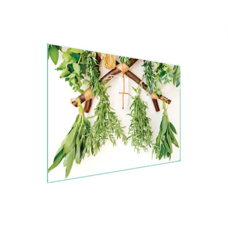 PLACA PROTECTORA DE VIDRIO PARA ESTUFA 70x52 HIERBAS