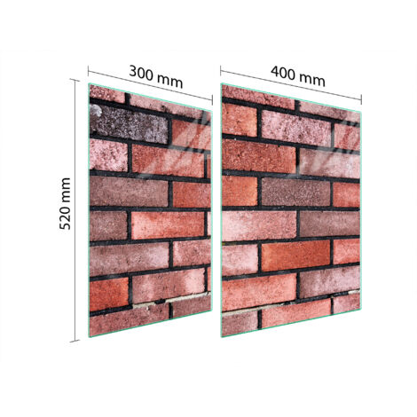 PLACA PROTECTORA DE VIDRIO PARA ESTUFA 70x52 LADRILLO
