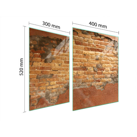 PLACA PROTECTORA DE VIDRIO PARA ESTUFA 70x52 LADRILLO